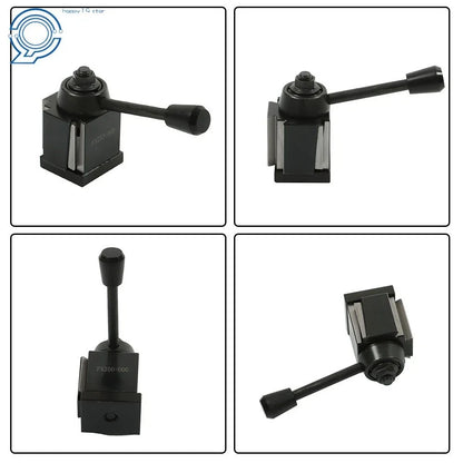 3Pcs Wedge Type Quick Change Tool Post Set for Lathe Up to 8"
