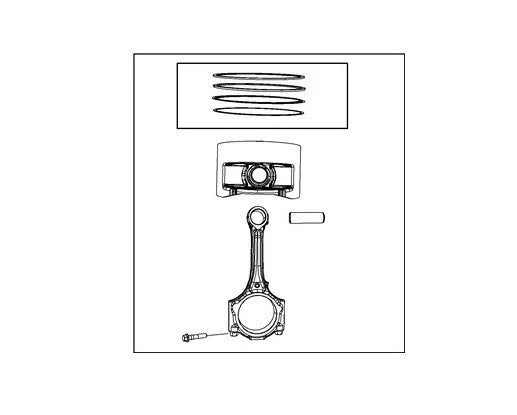 Mopar Engine Piston for Jeep Wrangler, Chrysler Pacifica, Dodge Grand Caravan