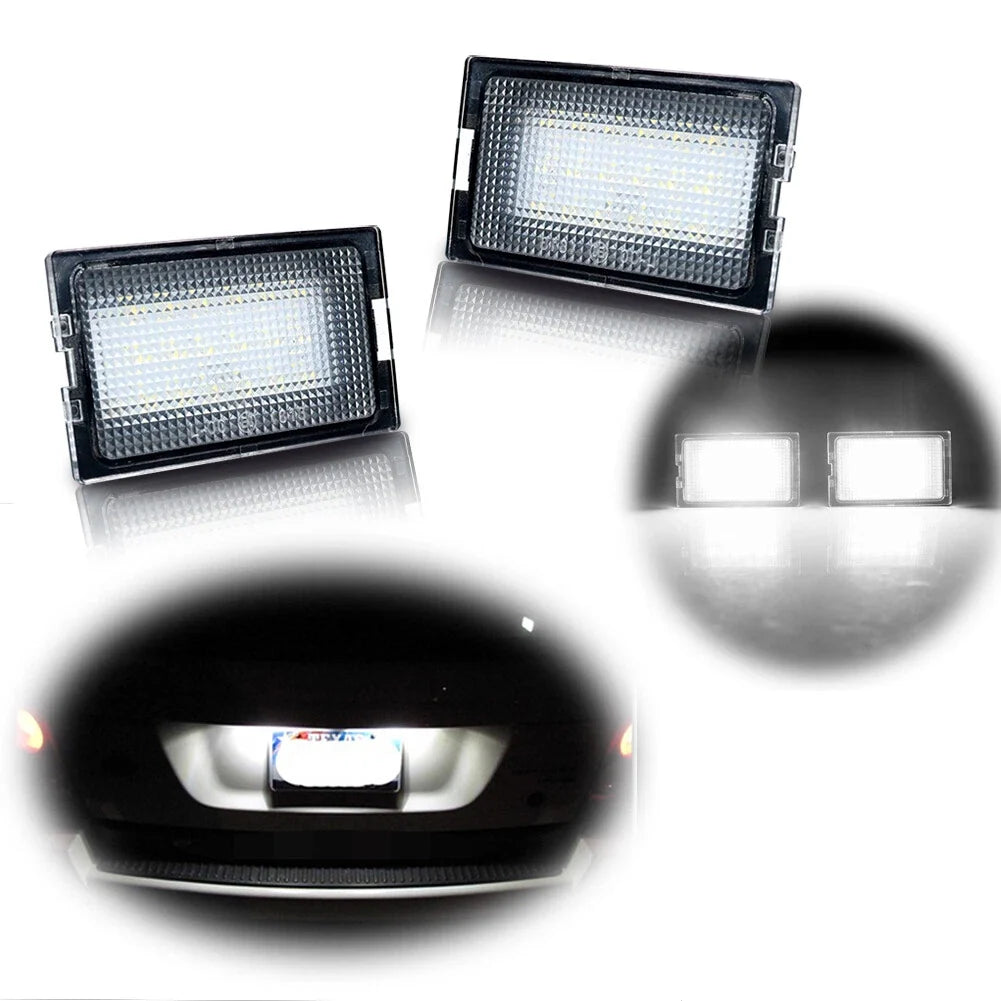 White LED License Plate Lights for Land Rover Freelander 2 (2006–2014)