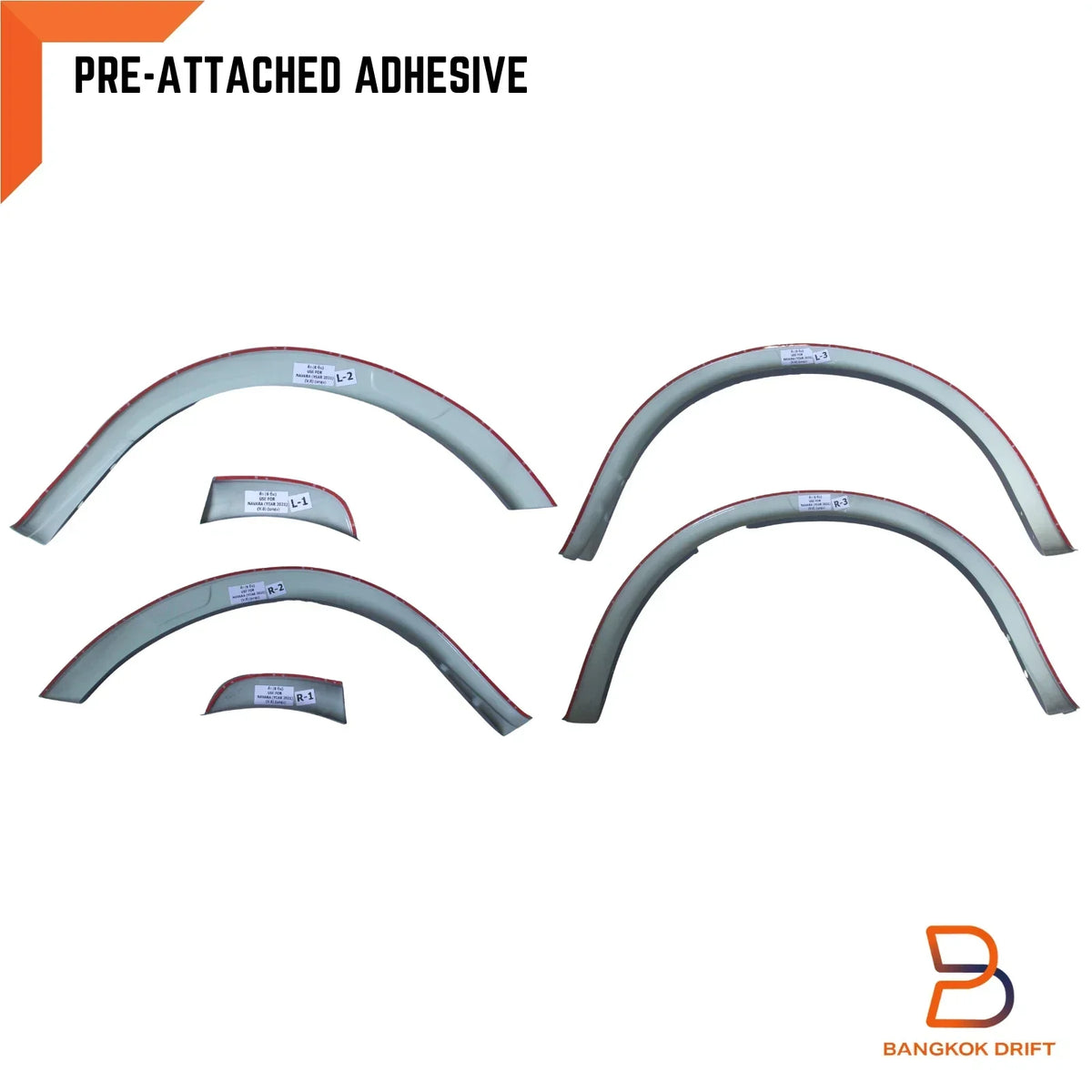 Matte Black 3" Fender Flare Wheel Arch for Nissan Navara Ute (2021-2024)