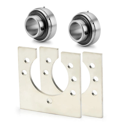 1" Axle Bearing Kit for Go-Karts & Mini Bike - 3-Hole Flangettes Included