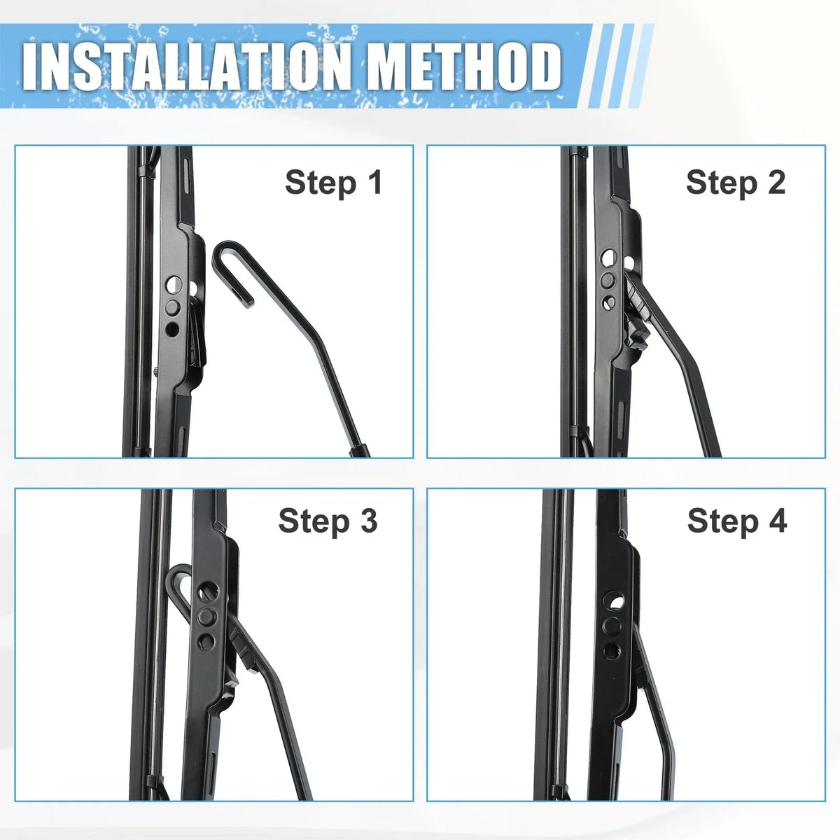 Windshield Wiper Arm Set for Rear of Chrysler Town & Country 2008-2016