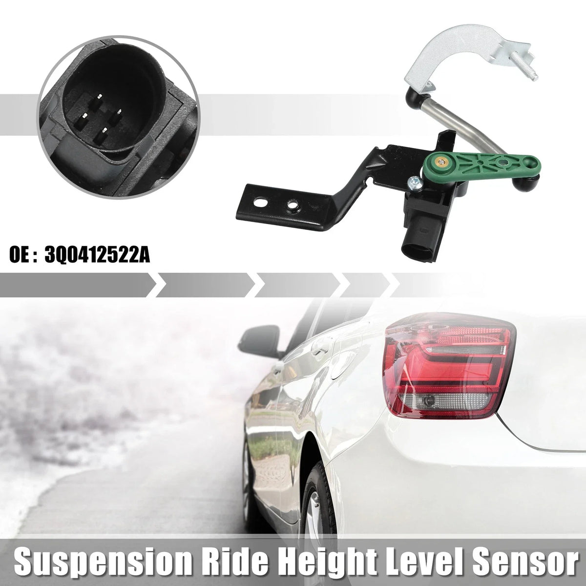 Front Right Height Level Sensor for Volkswagen Arteon (2019–2023) No. 3Q0412522A