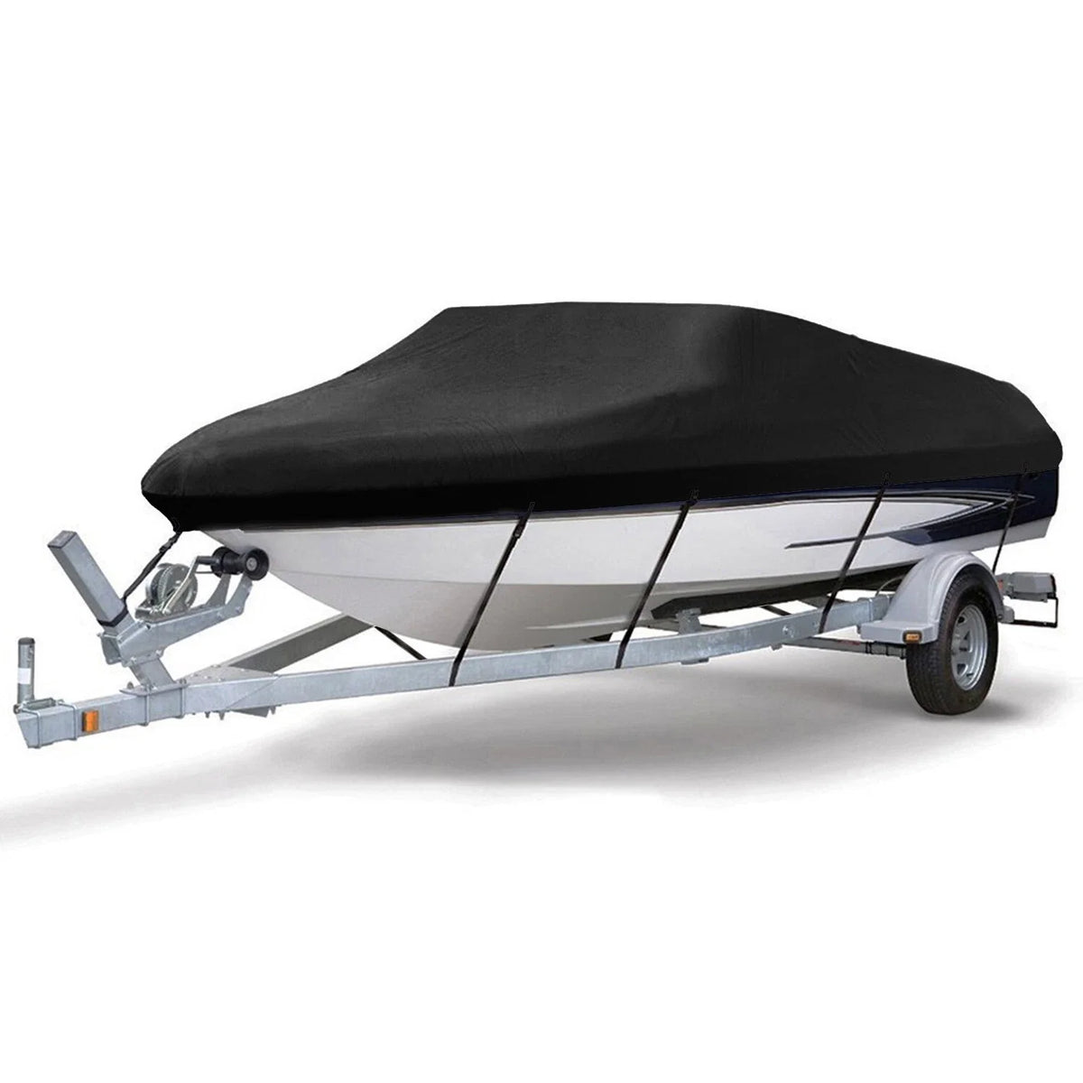 Trailerable Waterproof Cover for V-Hull Runabout Boats