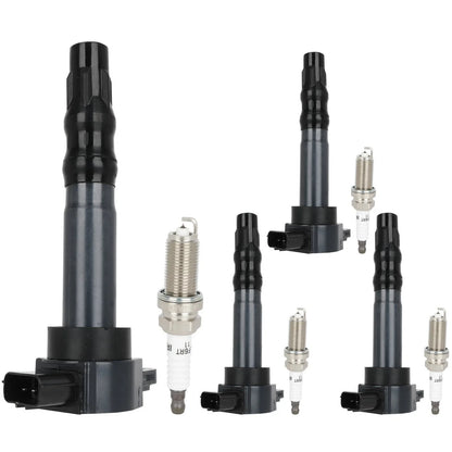 Ignition Coil & Spark Plug Set (4 each) for Mitsubishi Eclipse 2006-2012