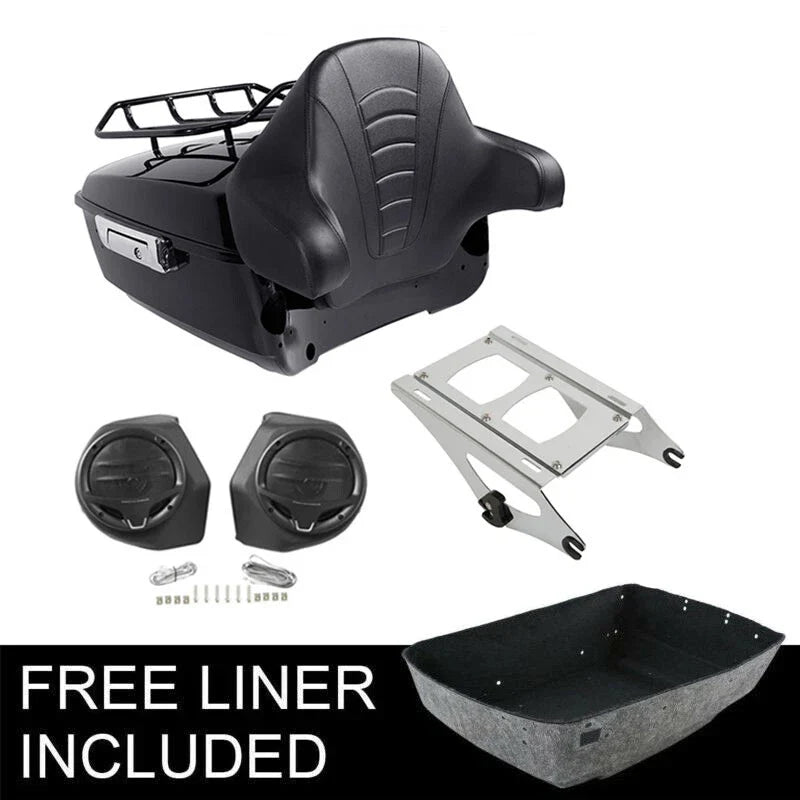 Trunk Speakers Mount with Backrest for Harley Touring (2014-2026)