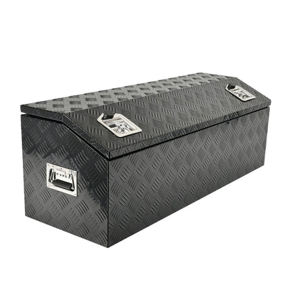 44" Black Aluminum Tool Box for Pickup Truck (Fits Most Models)