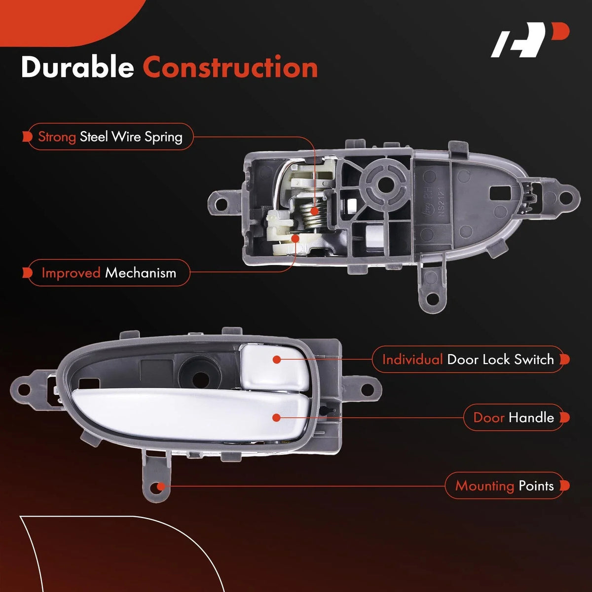 Interior Door Handle Right for Nissan Altima 2007-2013 Maxima 2009-2014