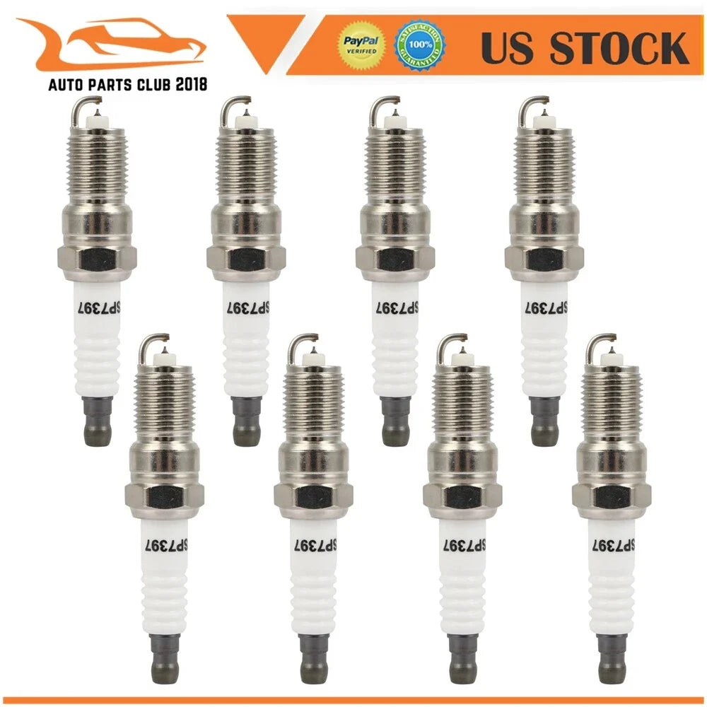 8Pcs Iridium Spark Plugs for Buick Rainier, Cadillac CTS, Chevy Corvette, Audi (2004–2007)