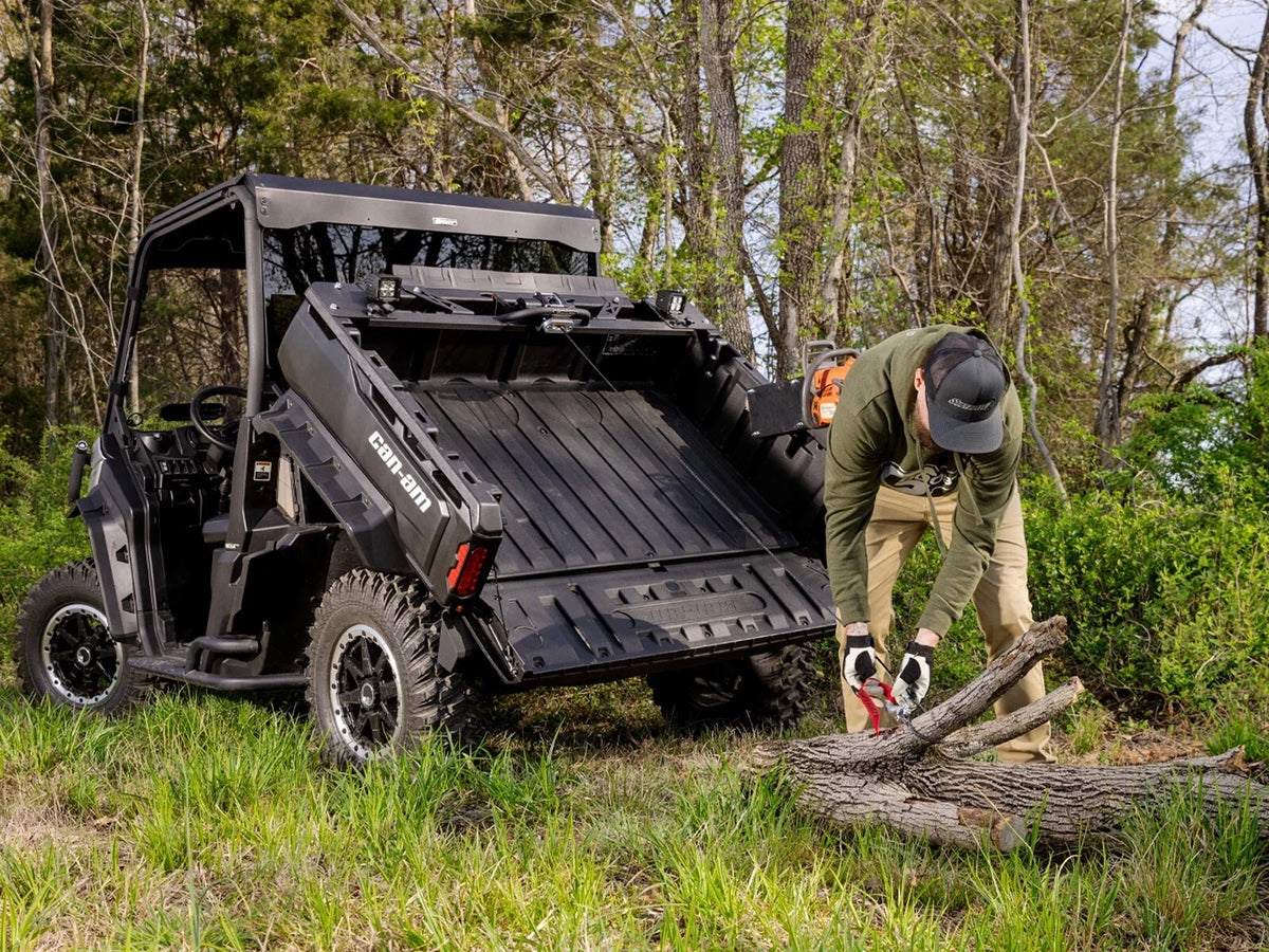 Bed Winch with Dual Cube Lights for Can-Am Defender (Fitment Info Inside)