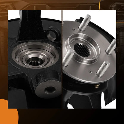 Wheel Hub Bearing and Steering Knuckle Set for Honda Pilot 2005-2008