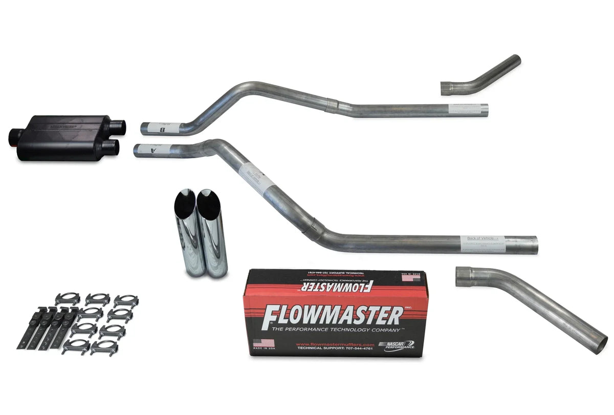 2.5" Corner Exit Dual Exhaust Kit for GMC Jimmy (1992-1994) - Flowmaster 40