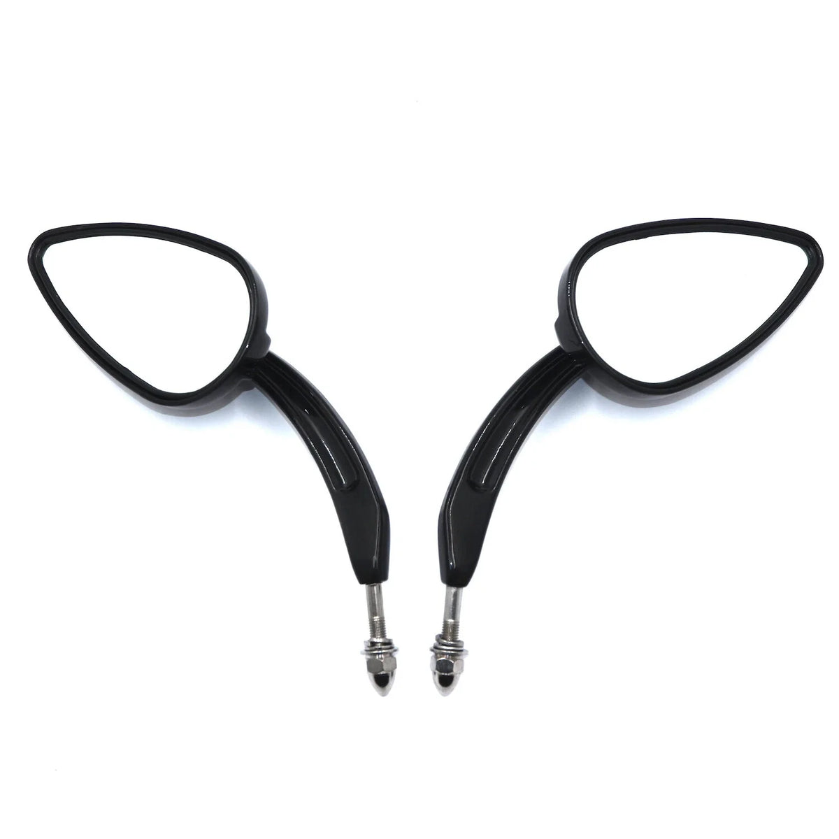 Black Rear View Mirrors for Harley (1982–Present)