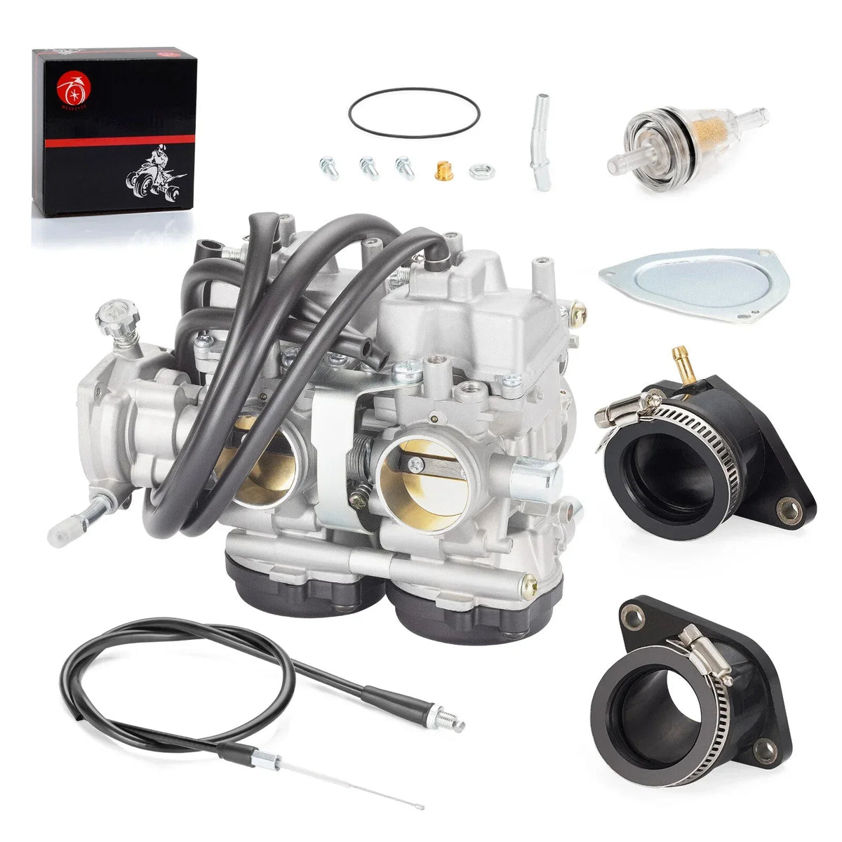 Intake Boot, Carburetor & Throttle Cable for Yamaha Raptor 660R 2001-2005
