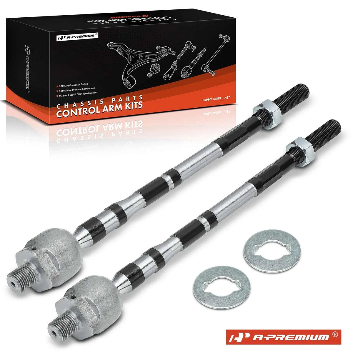 2X Front Inner Side Tie Rod End for Subaru Outback (2010–2014) Forester (2003–2008)