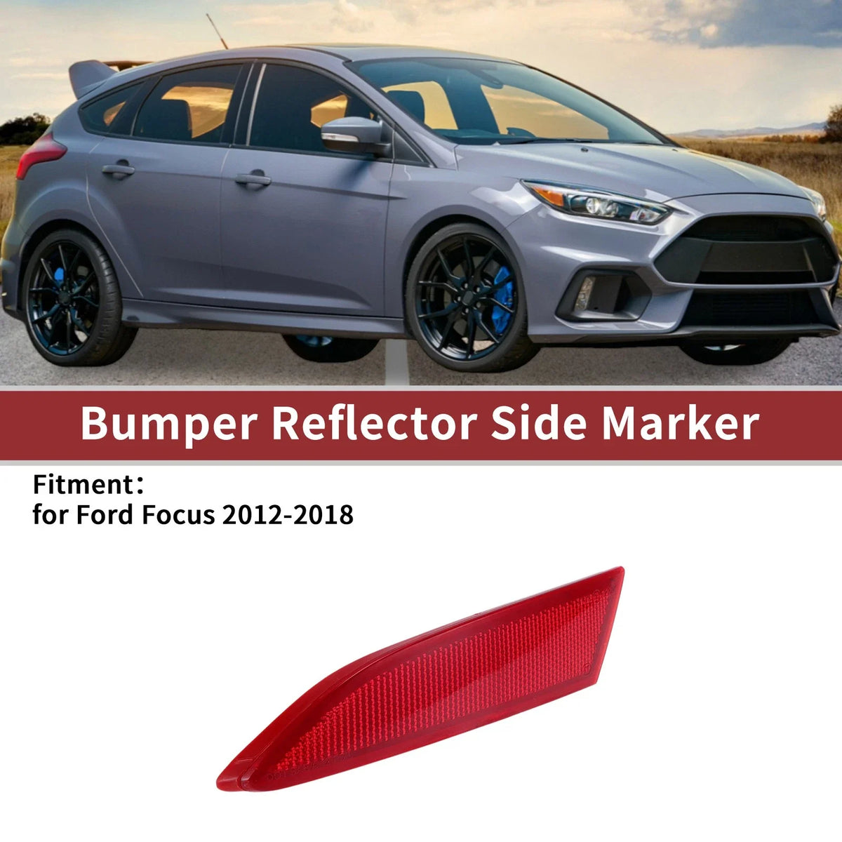 1 Pc Rear Left Bumper Reflector for Ford Focus (2012–2018) No.BM5Z13A565B