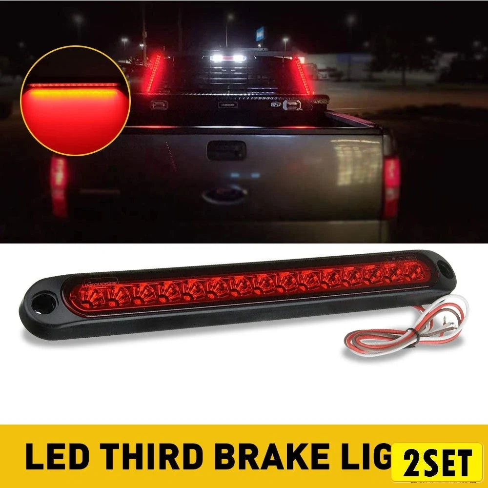 Sealed 2X LED Brake Lights for Trailer - Truck RV Compatible