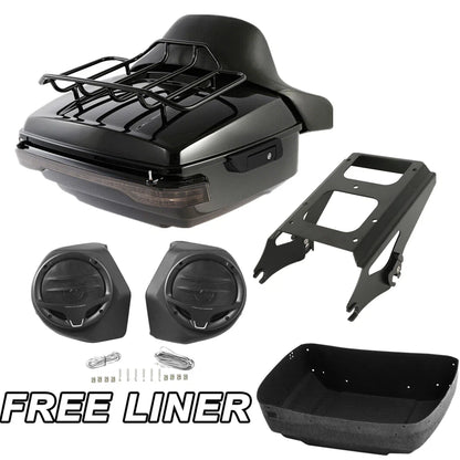 Trunk Pad Rack Speakers for Harley Electra Glide (2009-2013)