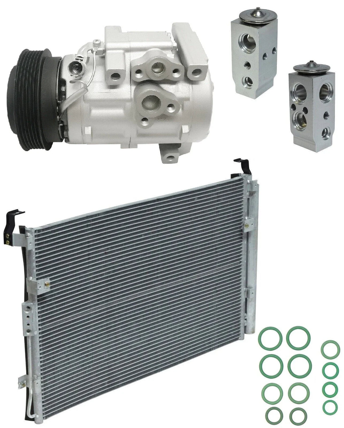 A/C Compressor Kit With Condenser Replacement for Hyundai Entourage 3.8L (2009)