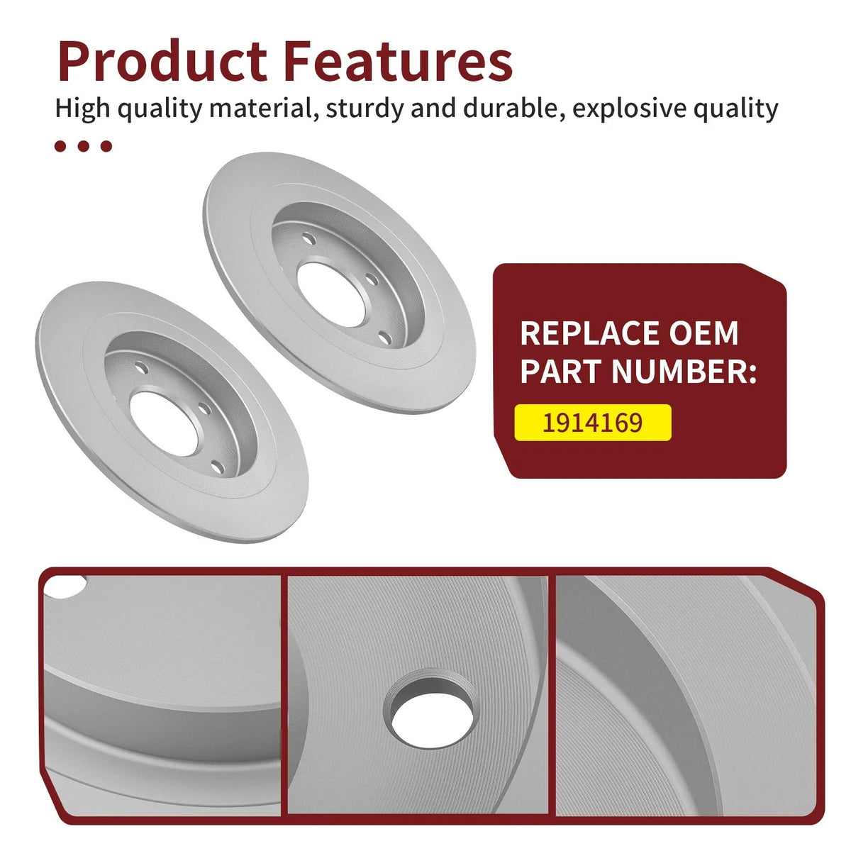 2X Rear Brake Rotors for RZR Pro S 4 & Turbo R 4 (2023–2024)