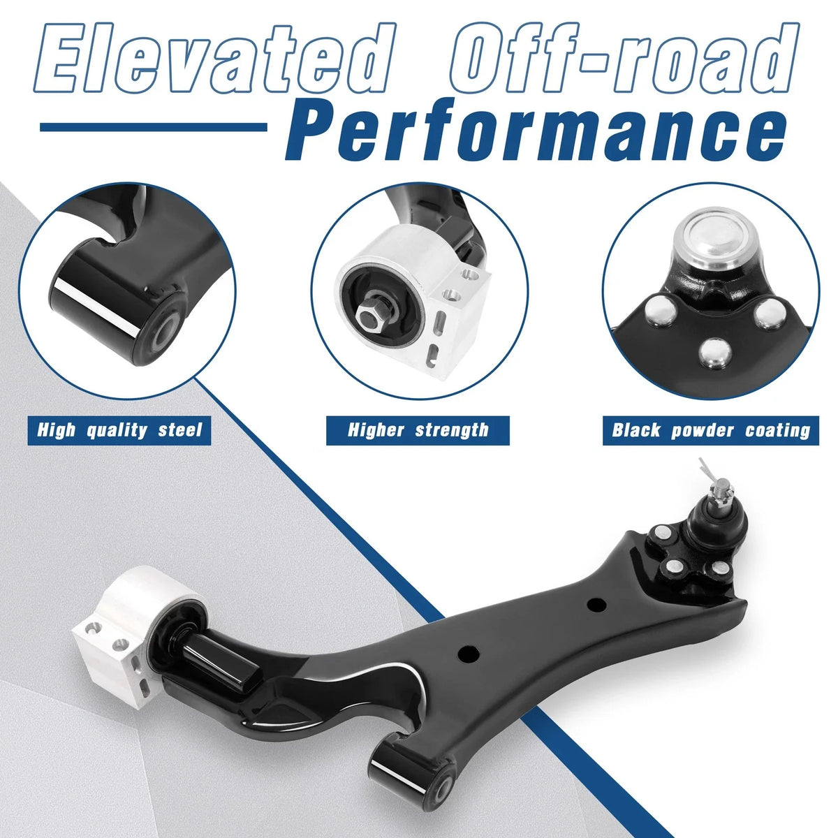 Front Left Ball Joint & Control Arm for Chevy Equinox GMC Terrain 2010-2017