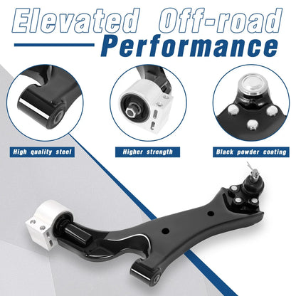 Front Left Ball Joint & Control Arm for Chevy Equinox GMC Terrain 2010-2017