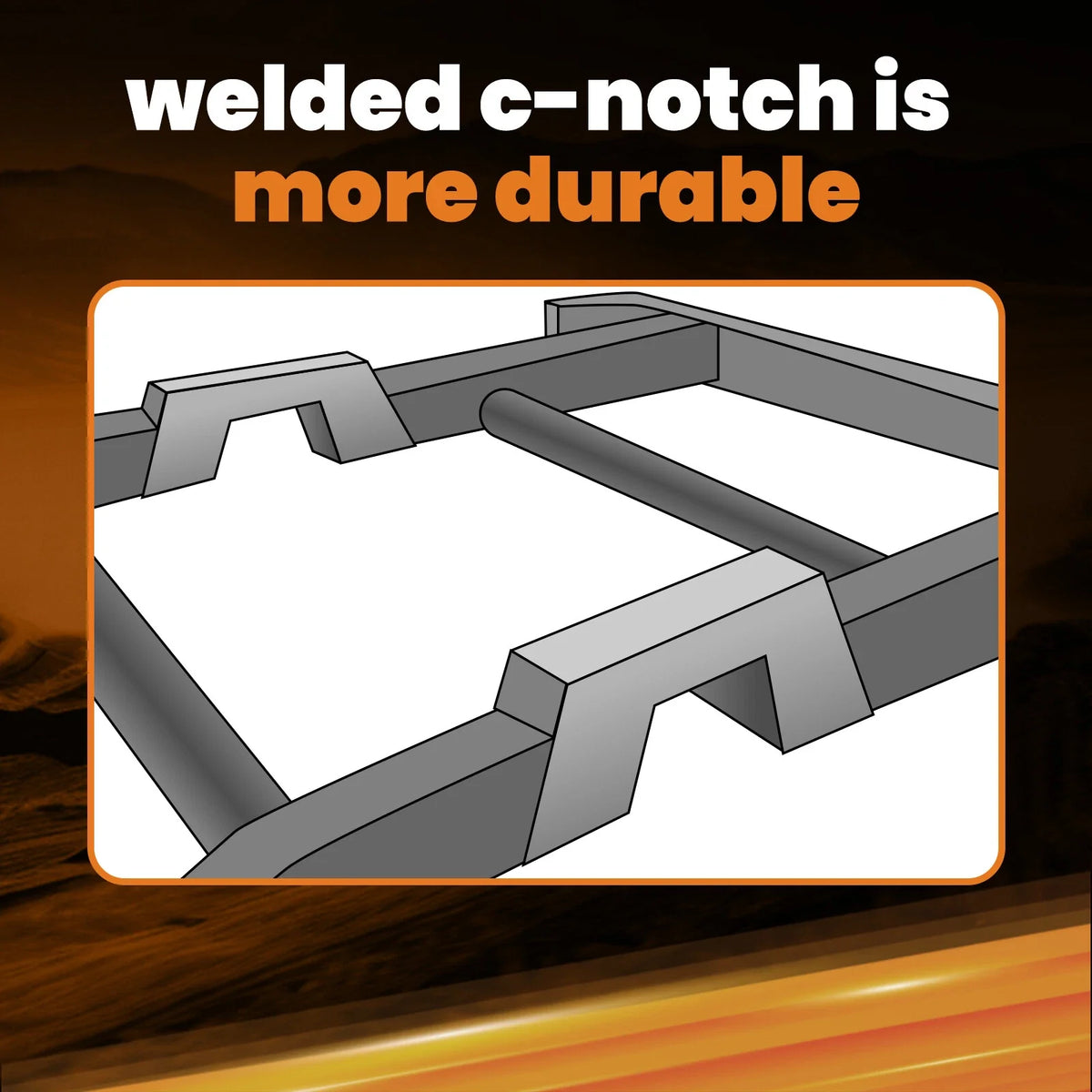 C Notch Weld In for Chevrolet Silverado 1500 (1999–2006) 6"-9" Drop Kit