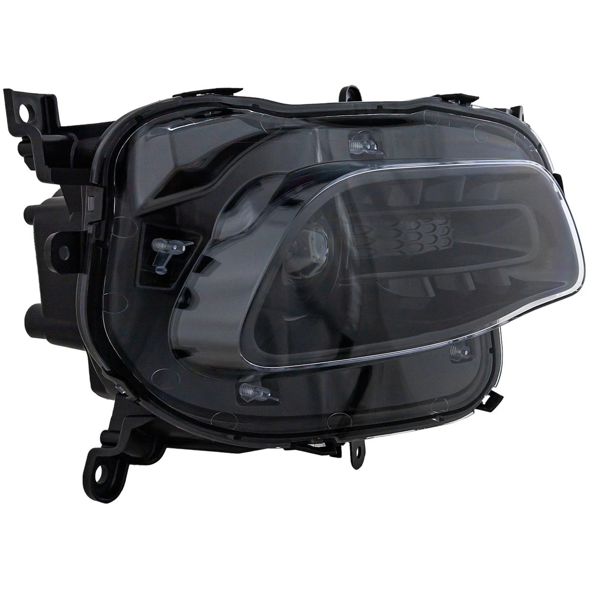 Passenger Side Headlight for Jeep Cherokee (2014–2018) Halogen CAPA Black