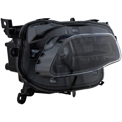Passenger Side Headlight for Jeep Cherokee (2014–2018) Halogen CAPA Black