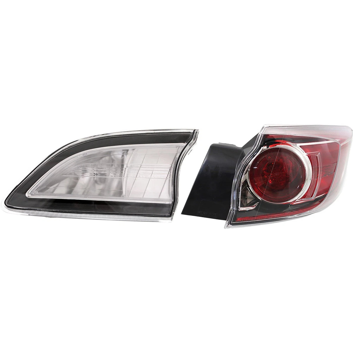 Tail Light Set for Mazda 3 (2010–2013) Right Inner Outer Halogen