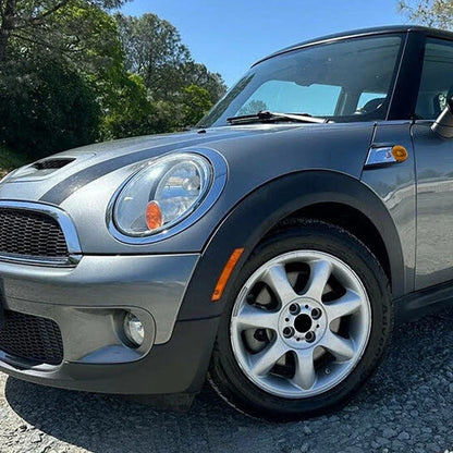 2X Front Side Marker Lights Cover Amber for Mini Cooper R55 R56 R57 R58 R59