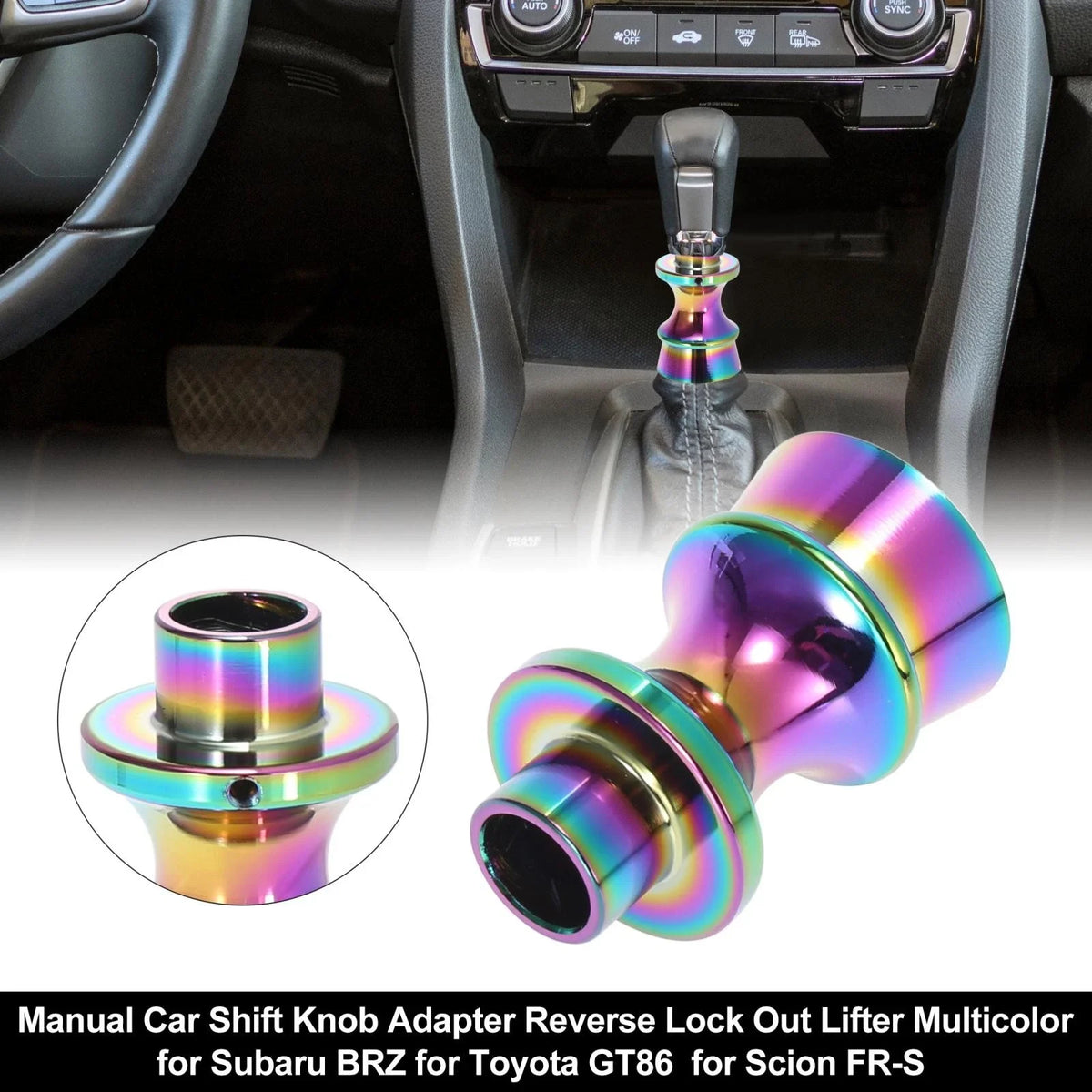 Shift Knob Reverse Lock Out Lifter Multicolor for Subaru BRZ, Toyota GT86 (2013–2021)