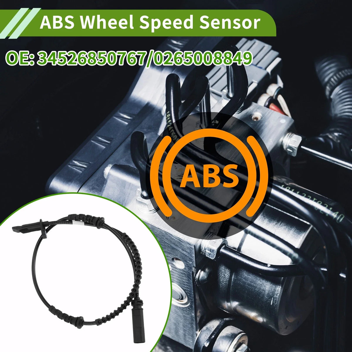 ABS Wheel Speed Sensor No. 34526850767 for BMW X1 (2016–2017)