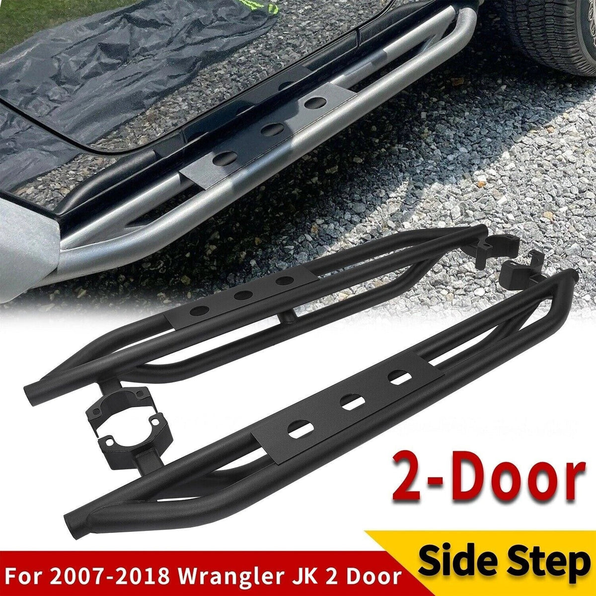 Nerf Bars Side Armor Step for Jeep Wrangler JK 2007 to 2018