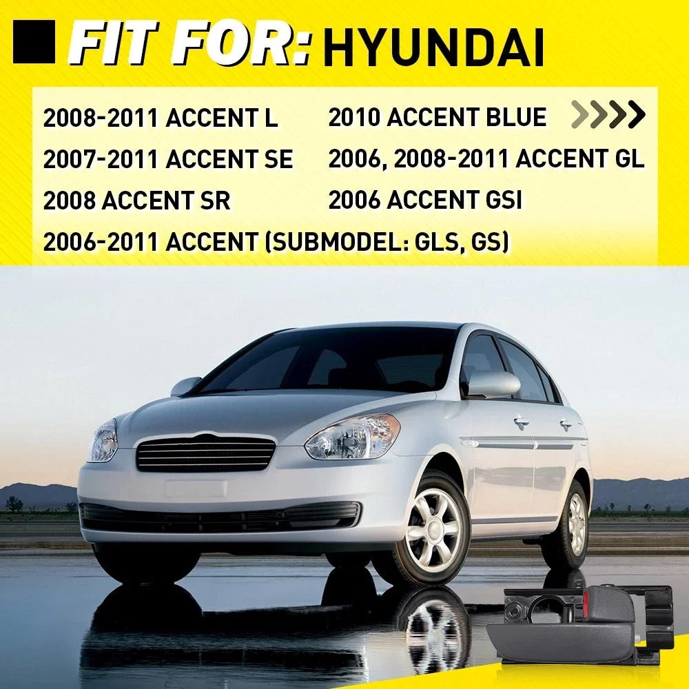 Interior Door Handle Set for Hyundai Accent (2006–2011)