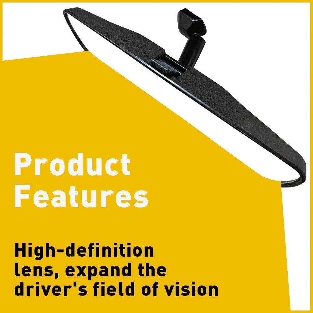 Rearview Mirror 10-Inch with Adhesive for Universal Applications