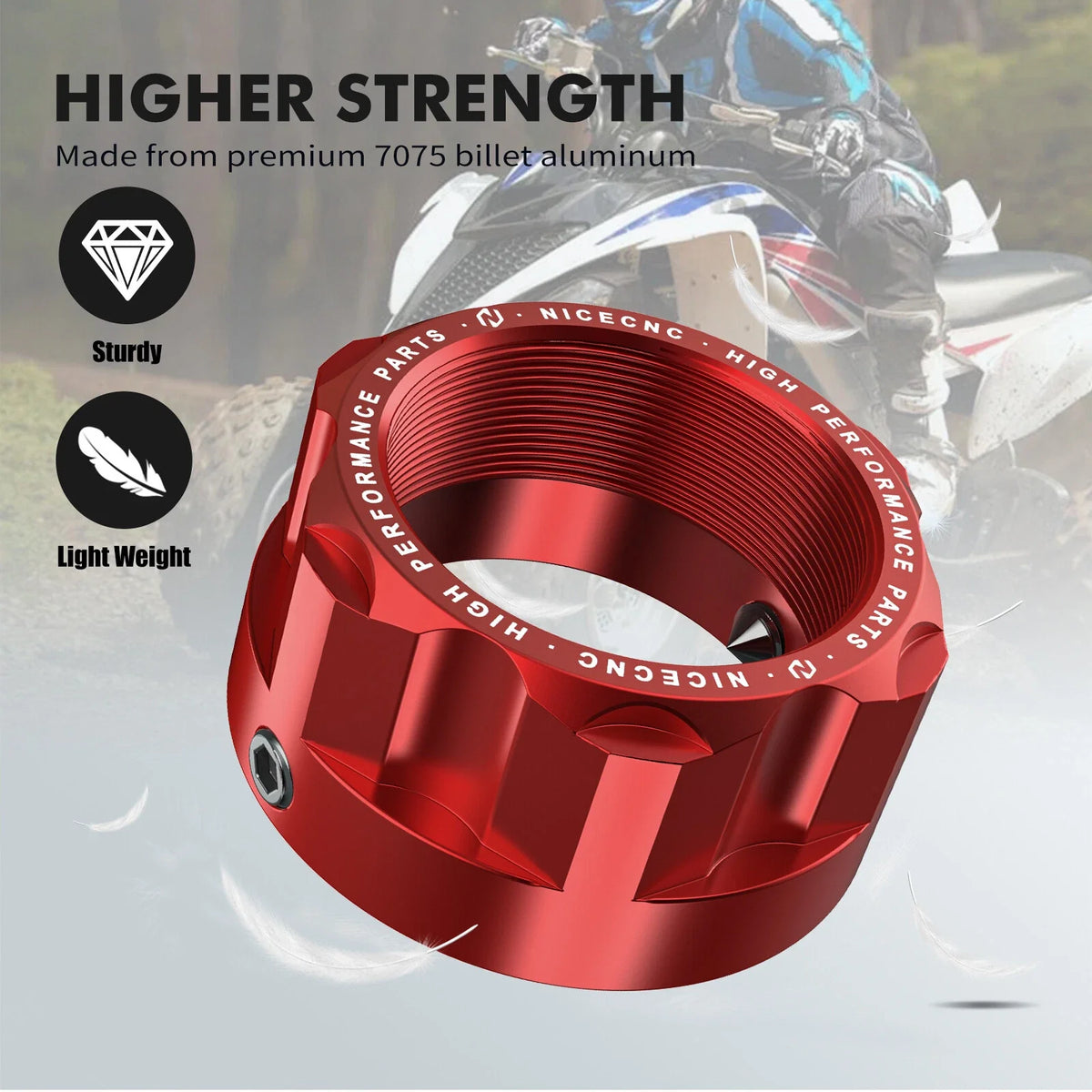 Rear Axle Lock Nut for Yamaha Raptor 700 700R YFM700R (#90179-36003-00) (2006–2026)