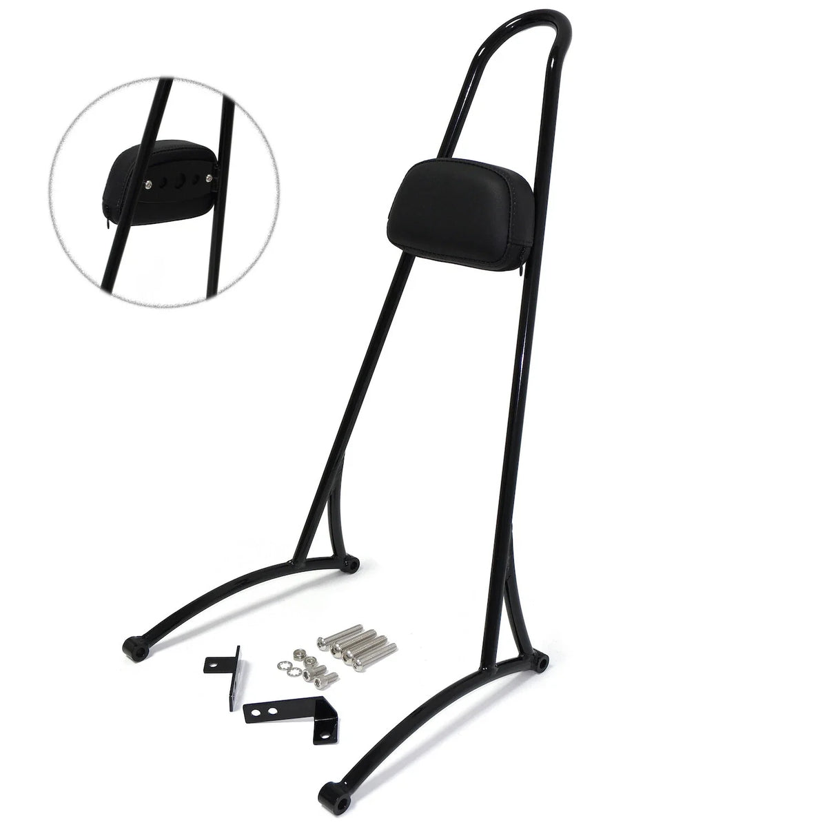 20" Backrest Sissy Bar in Black for Harley Dyna FXD 2006-2017