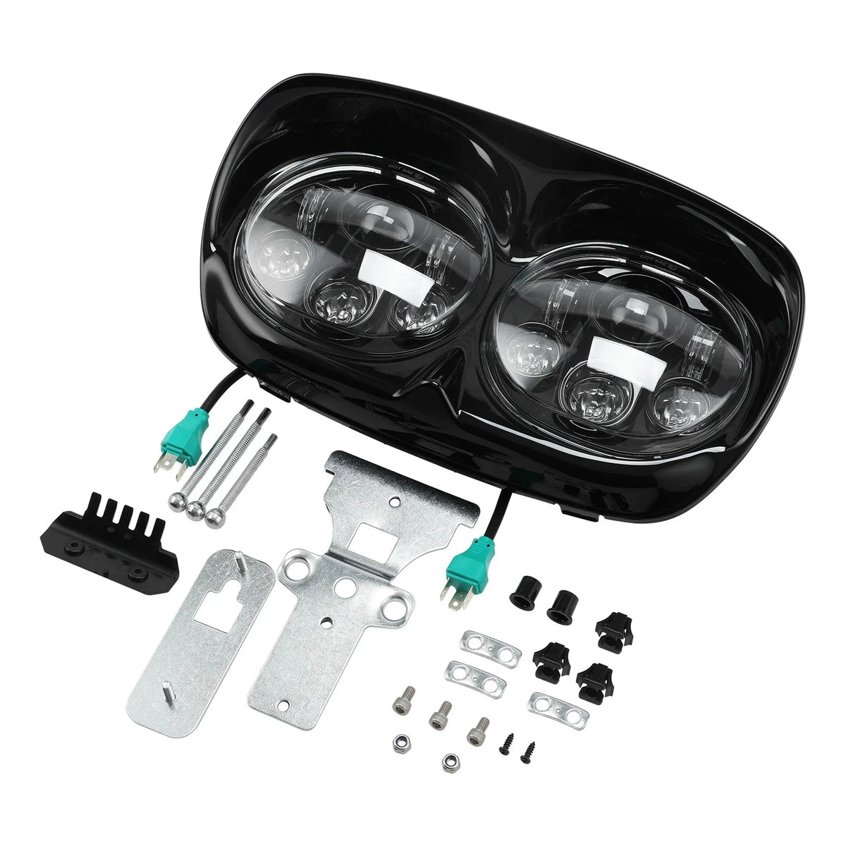 5.75" Dual LED Headlight Projector for Harley Touring Road Glide (1998–2013)