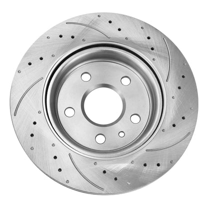 Drilled Rear Rotors and Brake Pads Set for 2014-2023 Buick LaCrosse