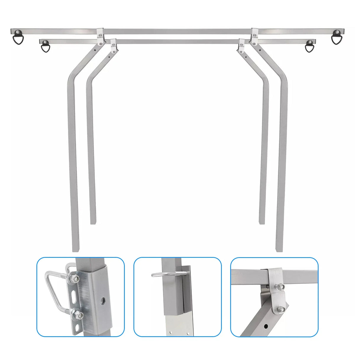 Cross Bar System Kit for Universal Utility Trailers (Raised Side Rails)