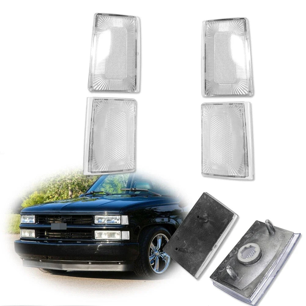 Clear Front Side Marker Lights for Chevy Truck C/K 1500 (1988–1993)