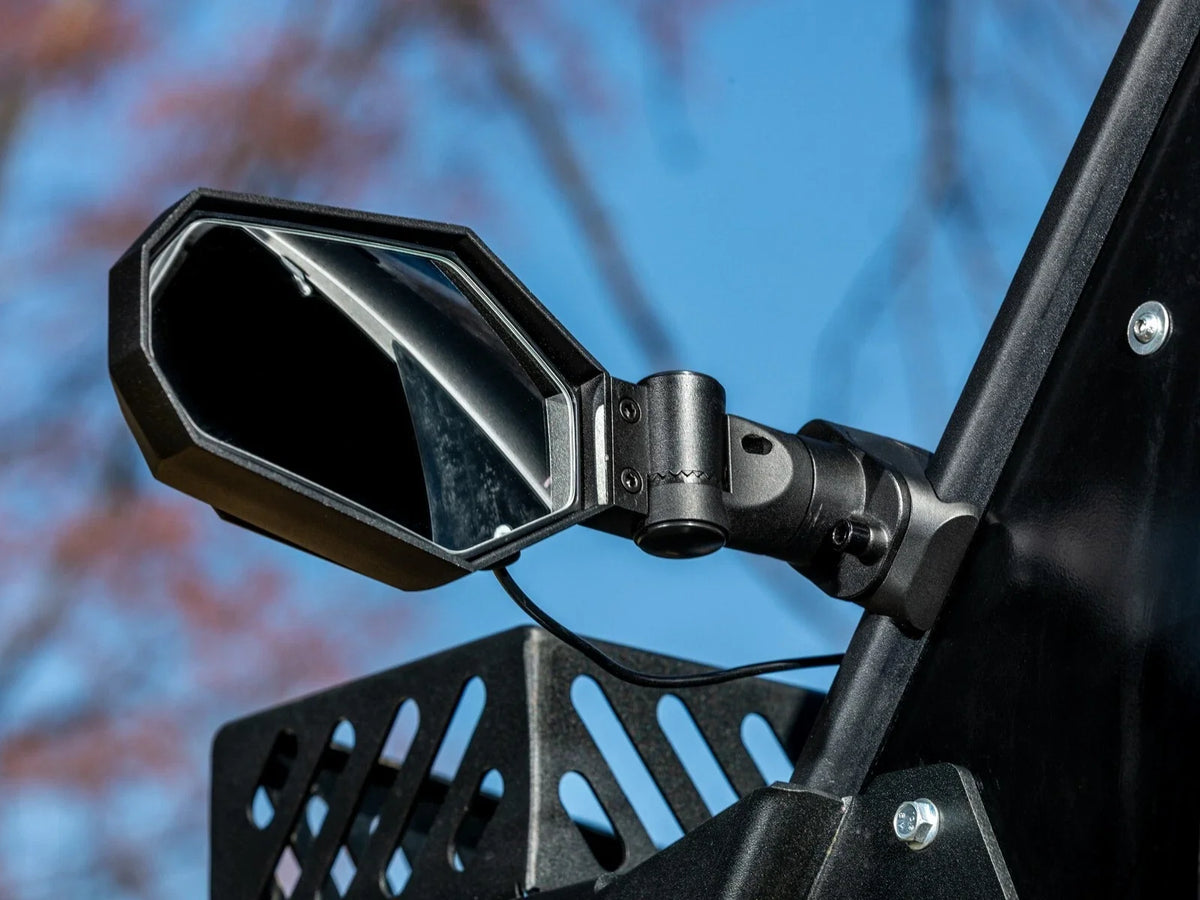 Lighted Side-View Mirrors for 1.75" Polaris (Verify Fitment)