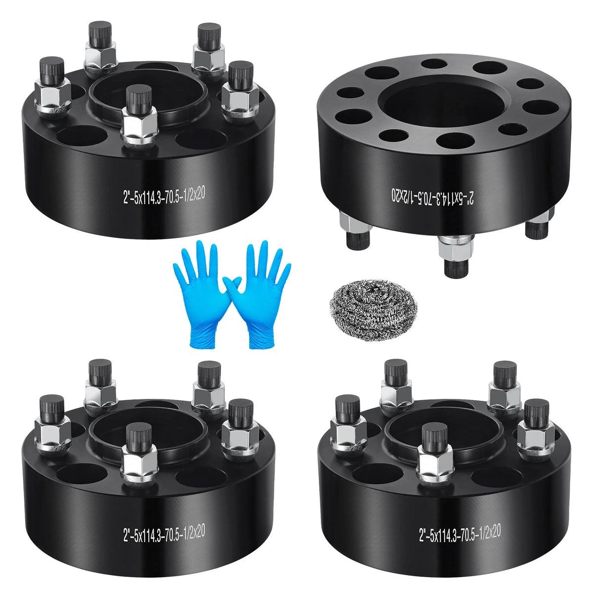 2" Hubcentric 5x4.5–5x114.3 Wheel Spacers for Ford (2005–2024)