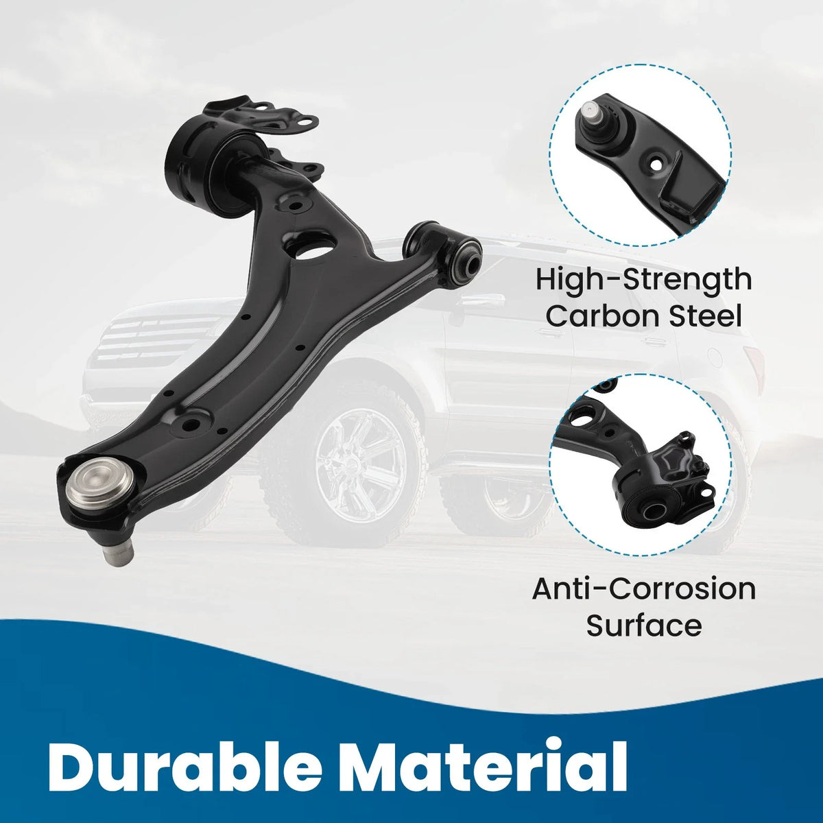 Front Lower Left Control Arm for Ford Edge MKX (2007–2015) CMS40130