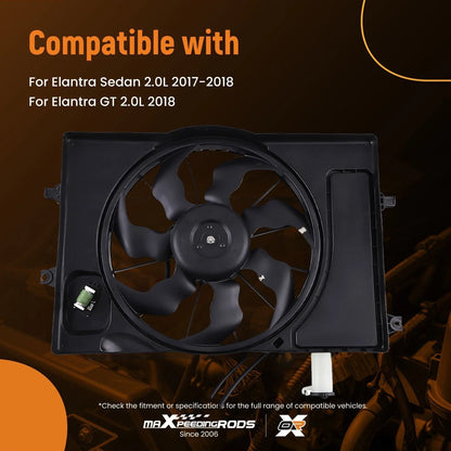 Radiator Cooling Fan Assembly for Hyundai Elantra 2017-2020