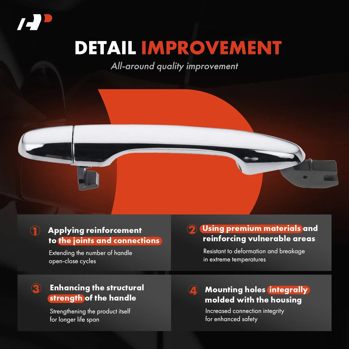 Chrome Rear Door Handle for Honda Civic 2012-2015 Model