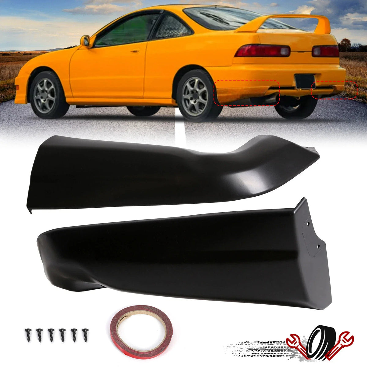 Rear Bumper Lip Spoiler for Acura Integra (1998–2001)