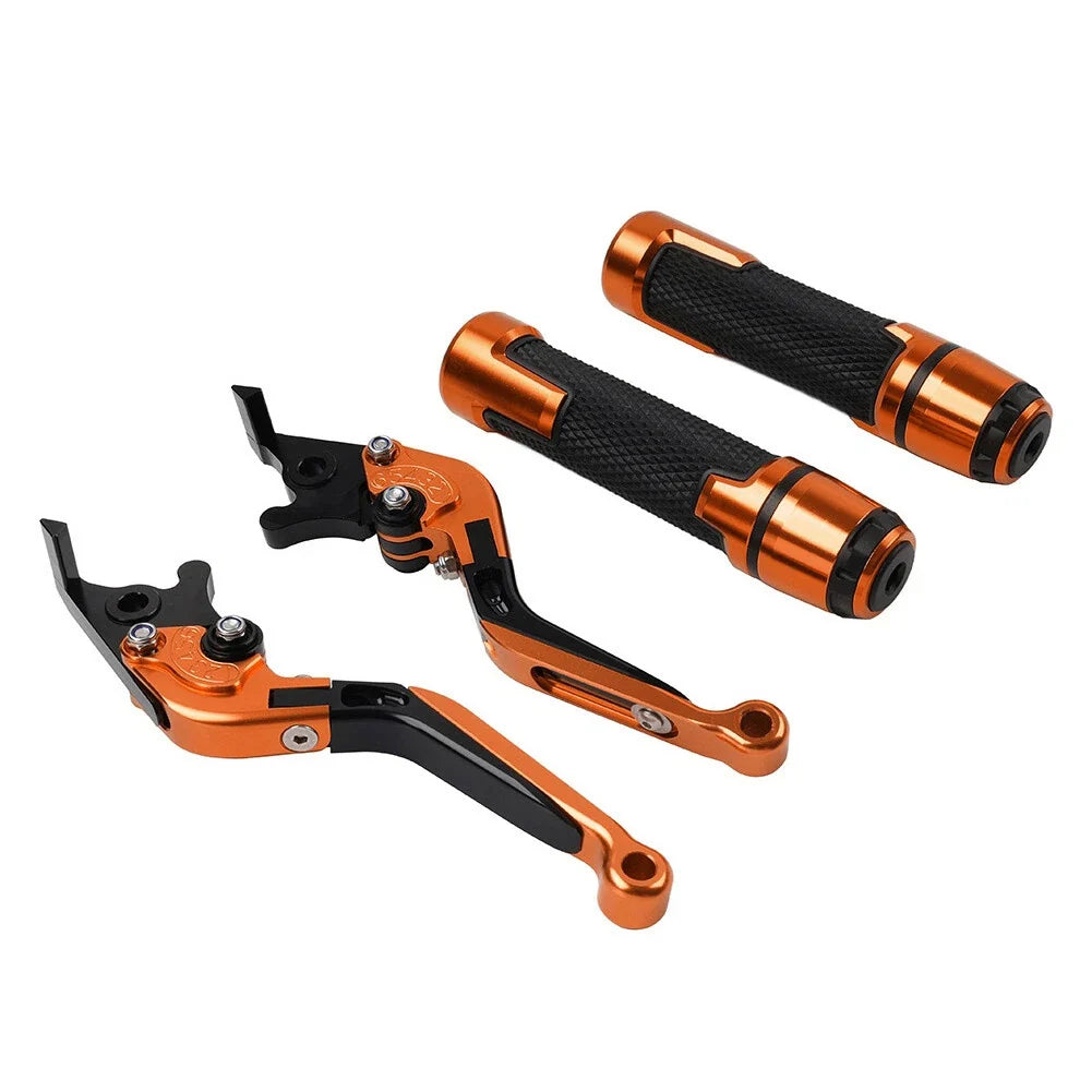 Set of 2 Orange Extendable Brake Clutch Levers for BMW F900 F900R (2019–2023)