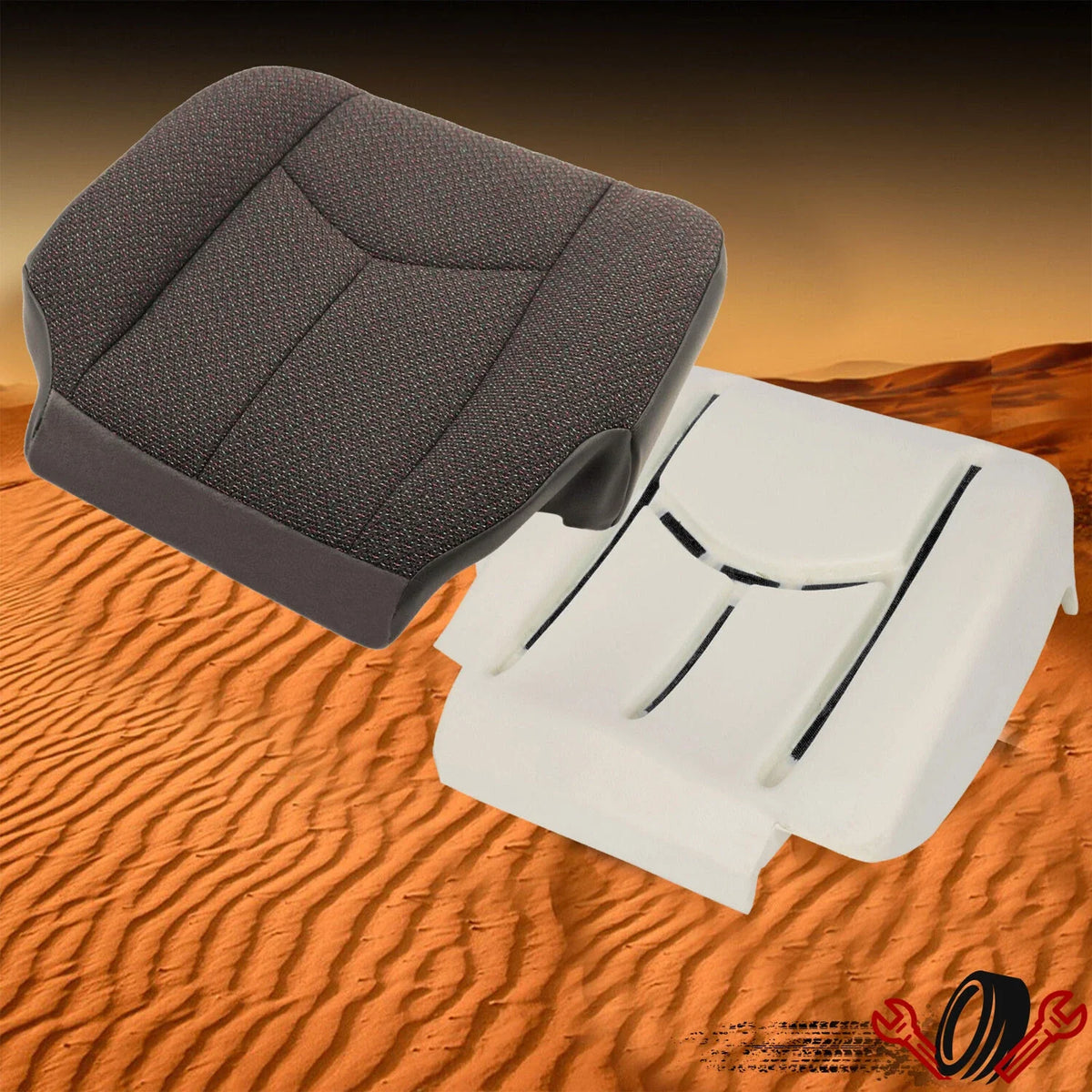 Driver Seat Foam Cushion & Bottom Cover for Chevy Silverado (2003–2007)